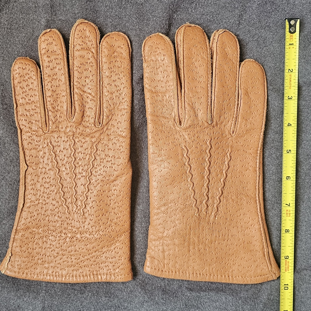 Ritzee Vintage Tan Leather Men's Gloves